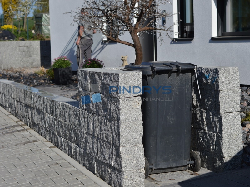 Granit Mauersteine, Granitsteine, Gartensteine, 10x20x40 cm